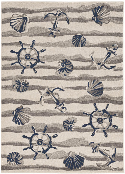 Kas Lucia 2775 Ivory Indoor/Outdoor Machine Woven Rug
