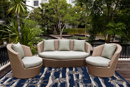 Kas Lucia 2776 Blue Indoor/Outdoor Machine Woven Rug