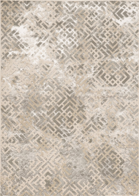 Kas Luna 7124 Sand Silver Transitional Machine Woven Rug