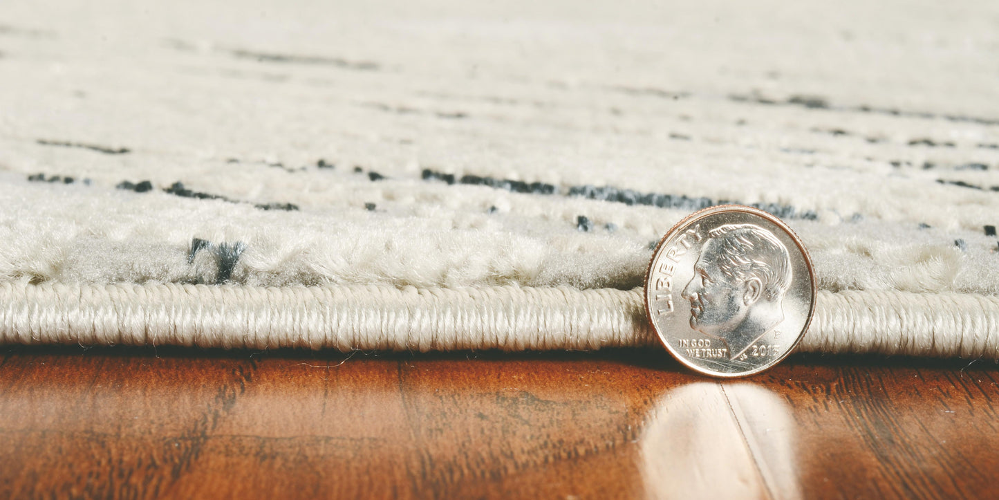 Kas Luna 7127 Silver Grey Transitional Machine Woven Rug