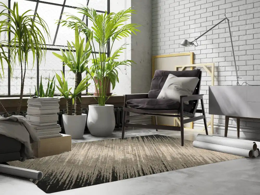 Kas Luna 7127 Silver Grey Transitional Machine Woven Rug