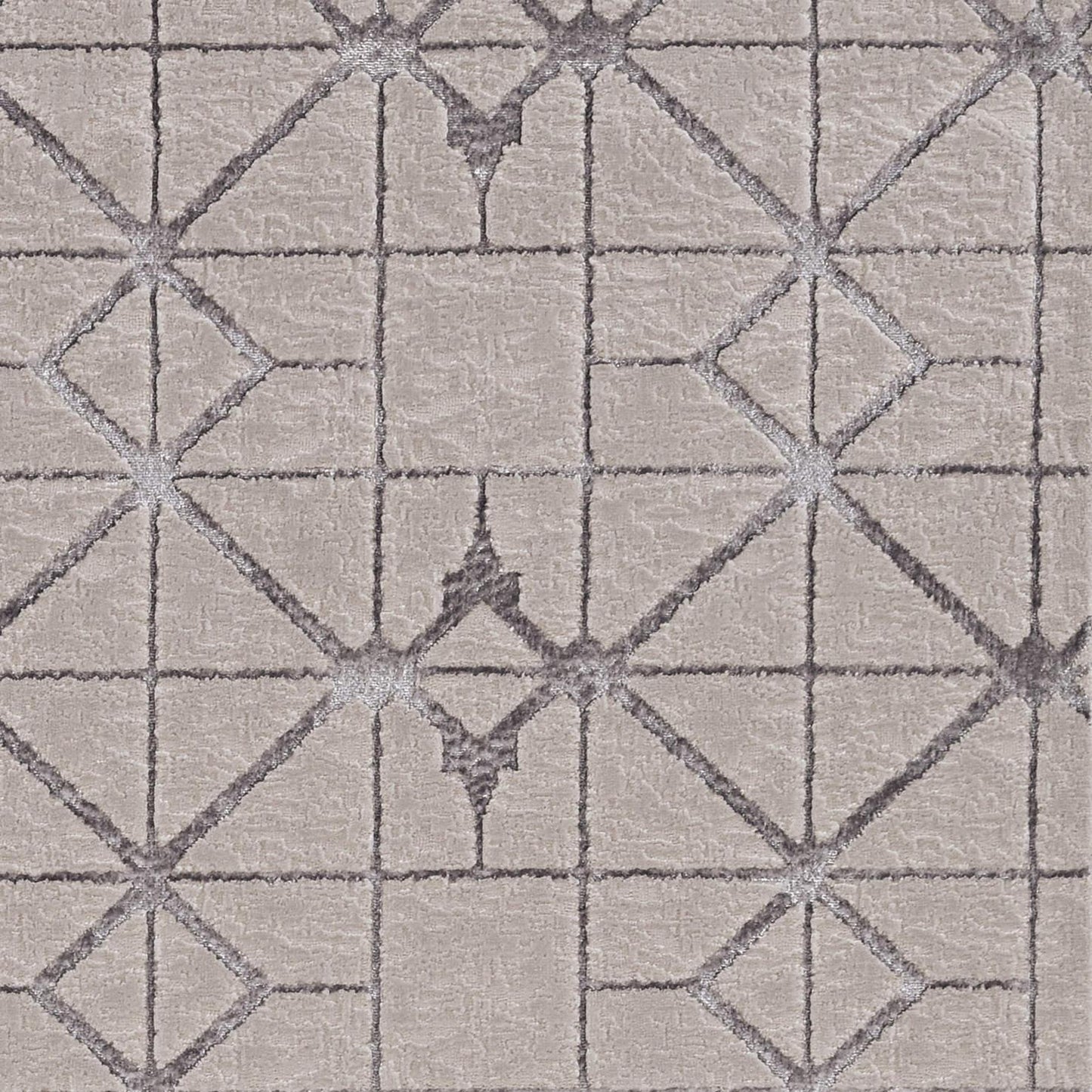 Kas Luna 7128 Ivory Silver Transitional Machine Woven Rug