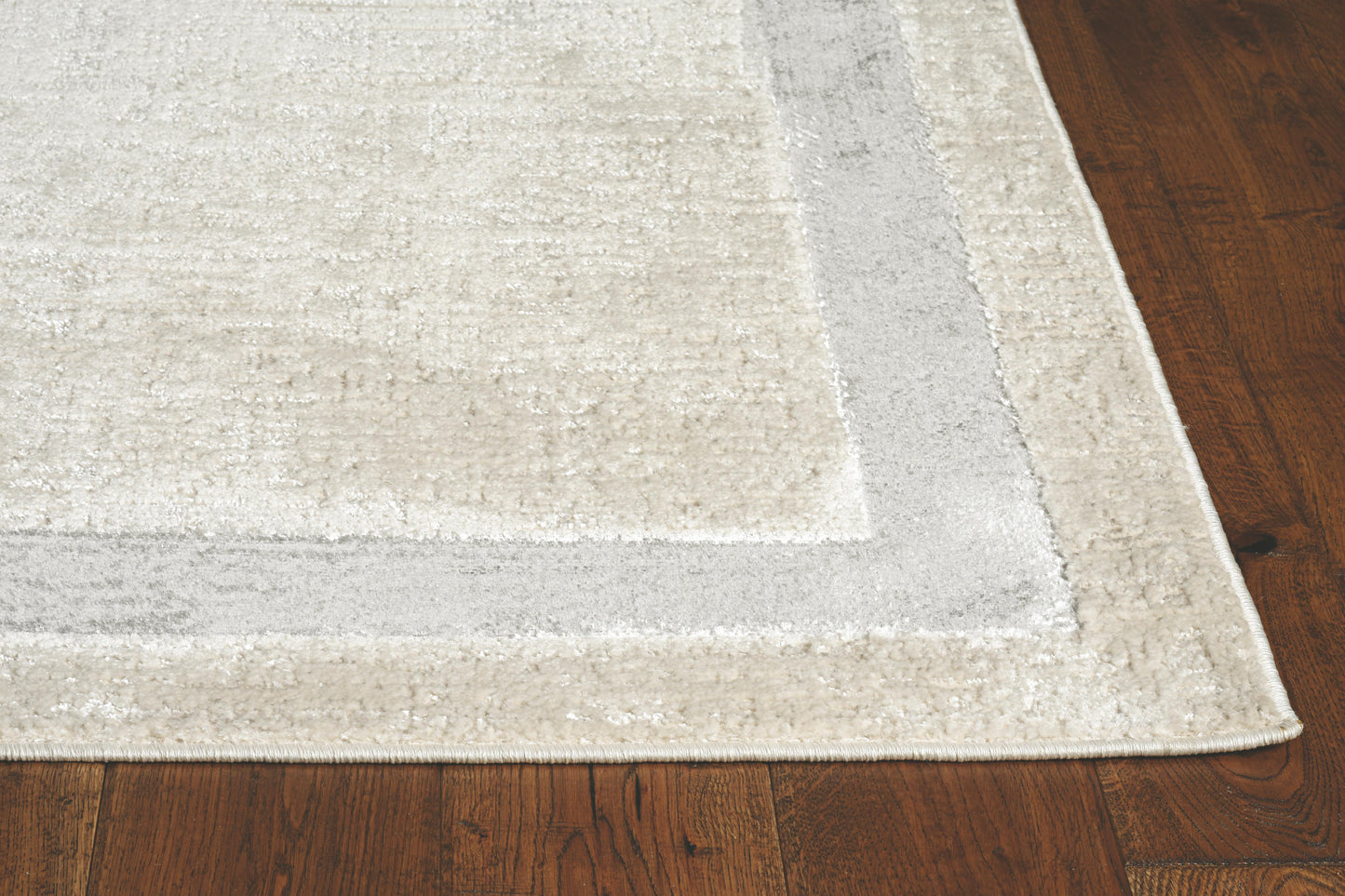 Kas Luna 7129 Ivory Silver Transitional Machine Woven Rug