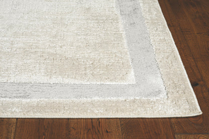 Kas Luna 7129 Ivory Silver Transitional Machine Woven Rug