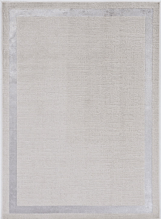 Kas Luna 7129 Ivory Silver Transitional Machine Woven Rug
