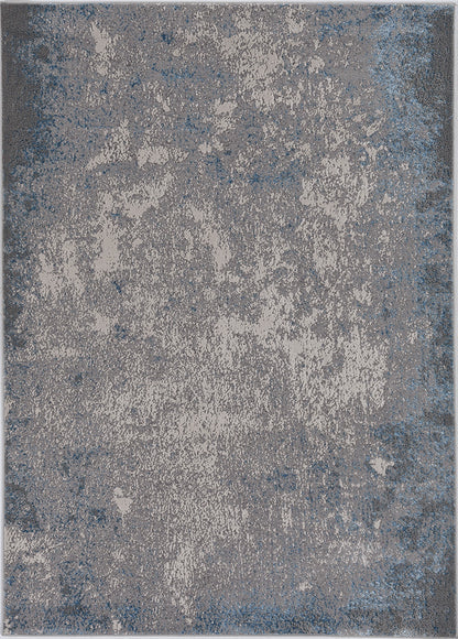 Kas Luna 7131 Silver Blue Transitional Machine Woven Rug