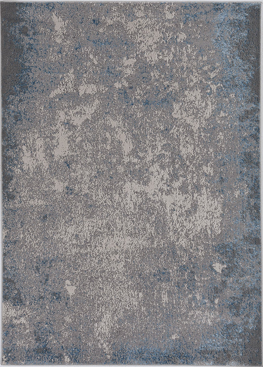 Kas Luna 7131 Silver Blue Transitional Machine Woven Rug