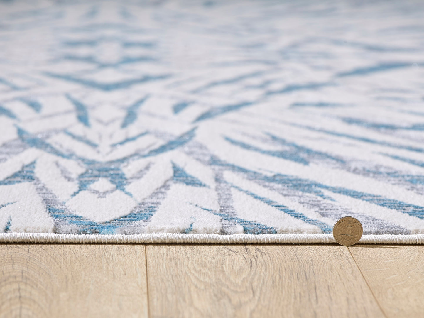 Kas Luna 7144 Gold Grey Transitional Machine Woven Rug