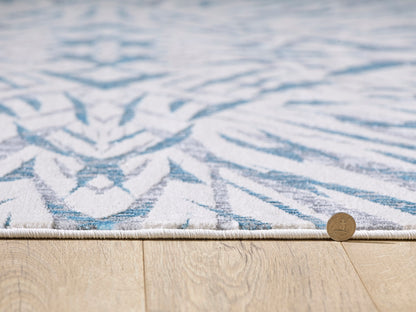 Kas Luna 7144 Gold Grey Transitional Machine Woven Rug