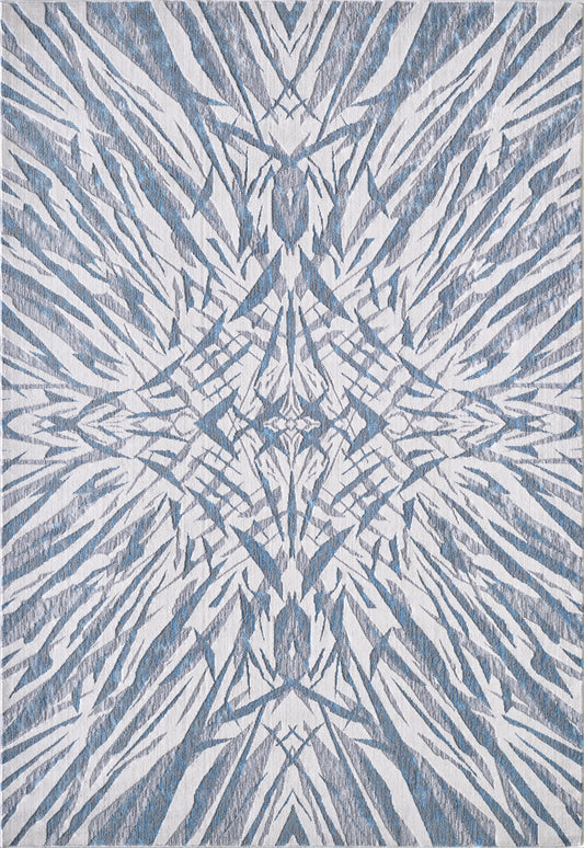 Kas Luna 7144 Gold Grey Transitional Machine Woven Rug