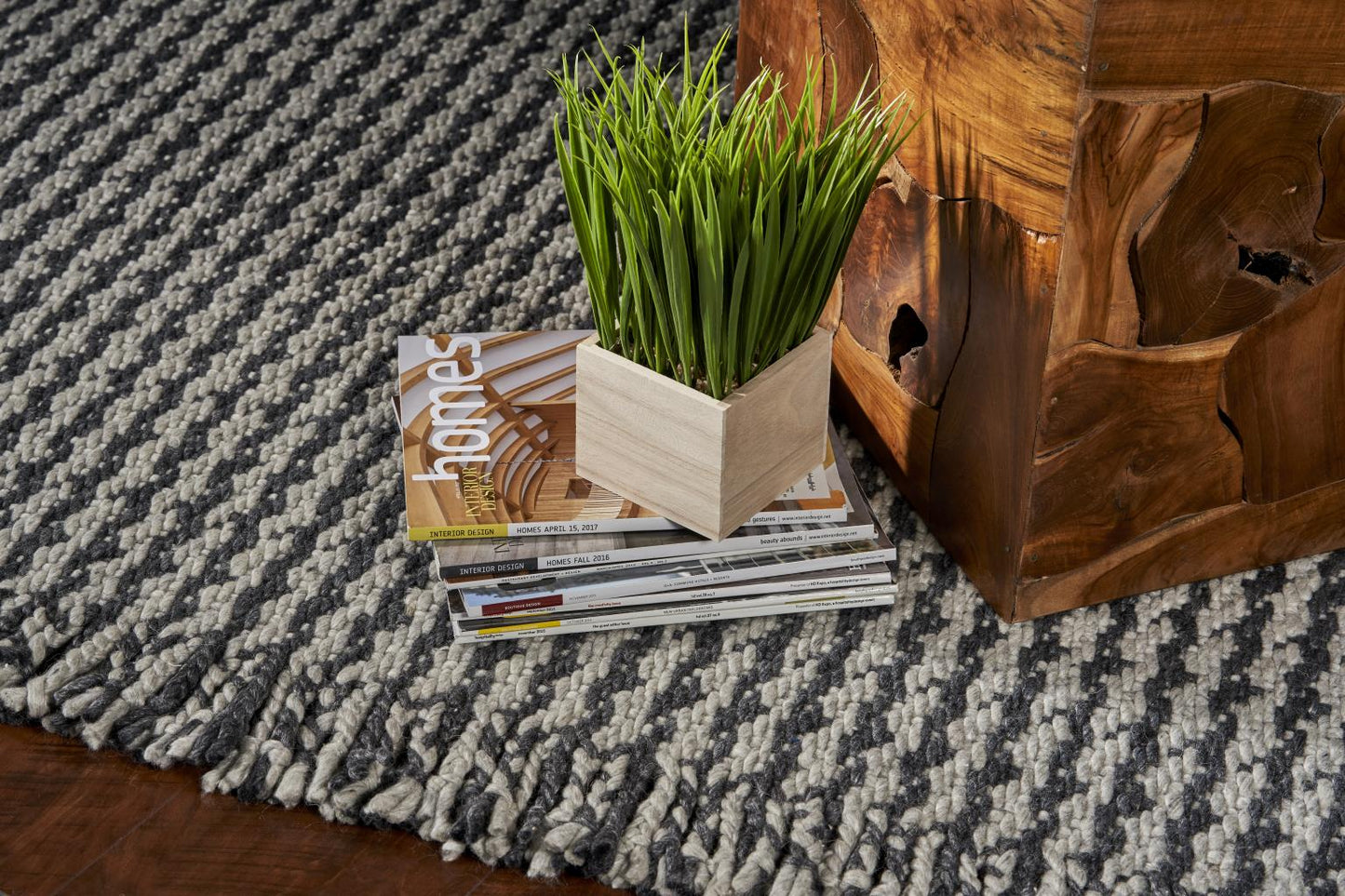 Kas Maui 1341 Grey Casual Handwoven Rug