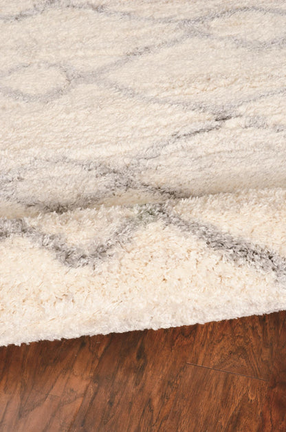 Kas Merino 6700 Ivory Grey Casual Machine Woven Rug