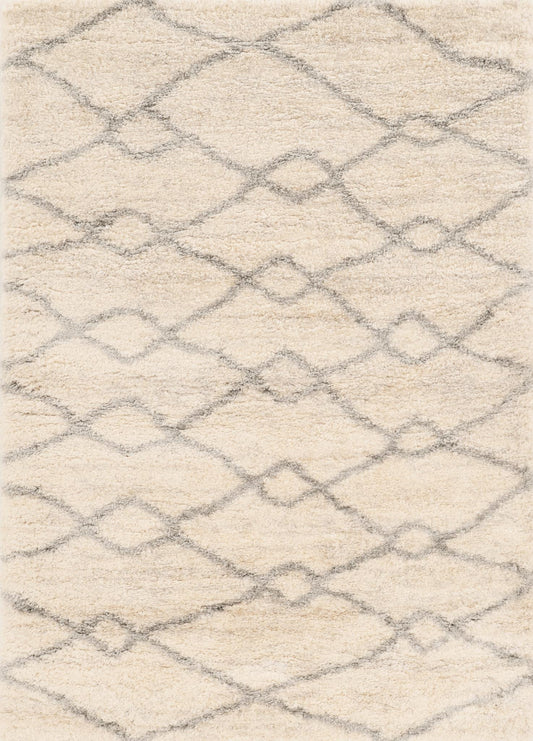 Kas Merino 6700 Ivory Grey Casual Machine Woven Rug