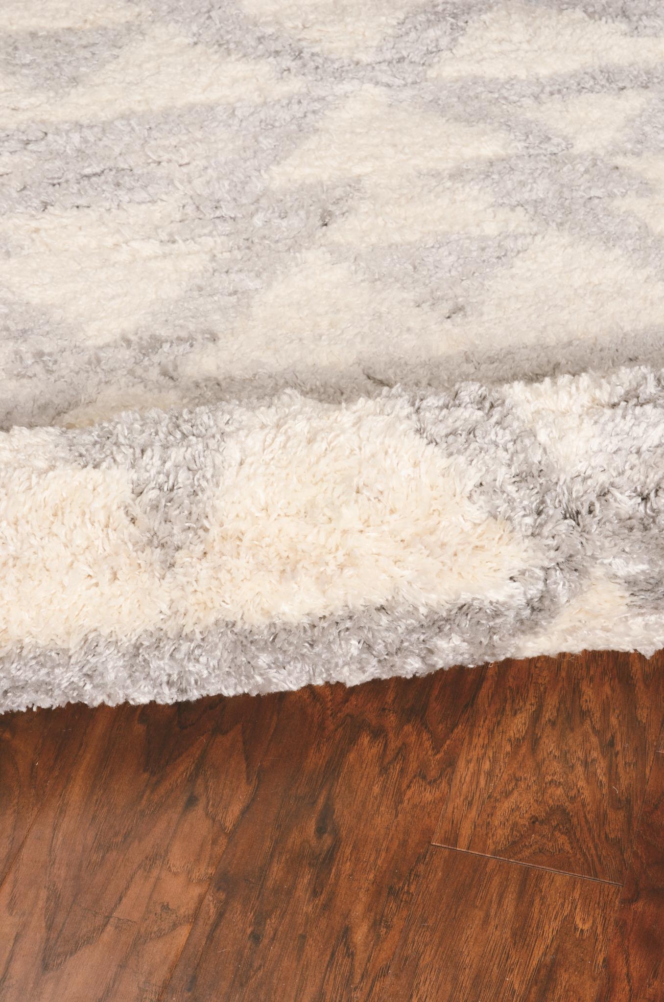 Kas Merino 6701 Ivory Grey Casual Machine Woven Rug