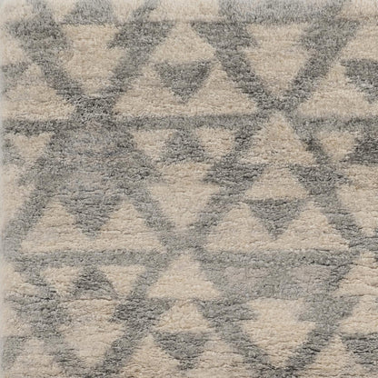 Kas Merino 6701 Ivory Grey Casual Machine Woven Rug