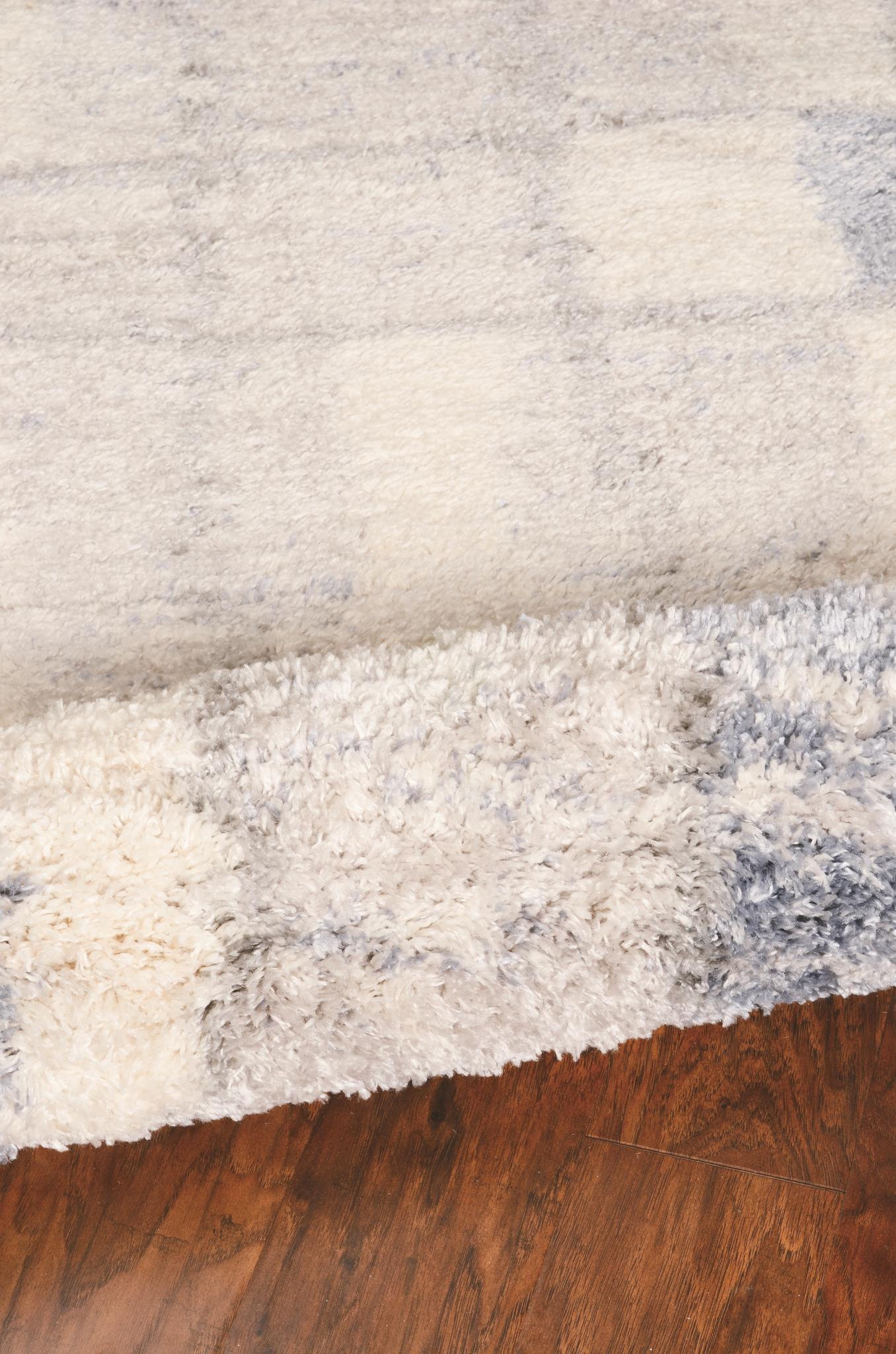 Kas Merino 6702 Ivory Blue Casual Machine Woven Rug