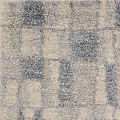 Kas Merino 6702 Ivory Blue Casual Machine Woven Rug