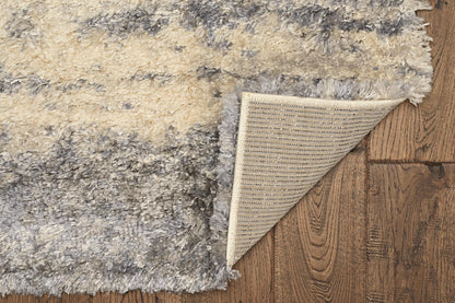 Kas Merino 6714 Ivory Blue Casual Machine Woven Rug