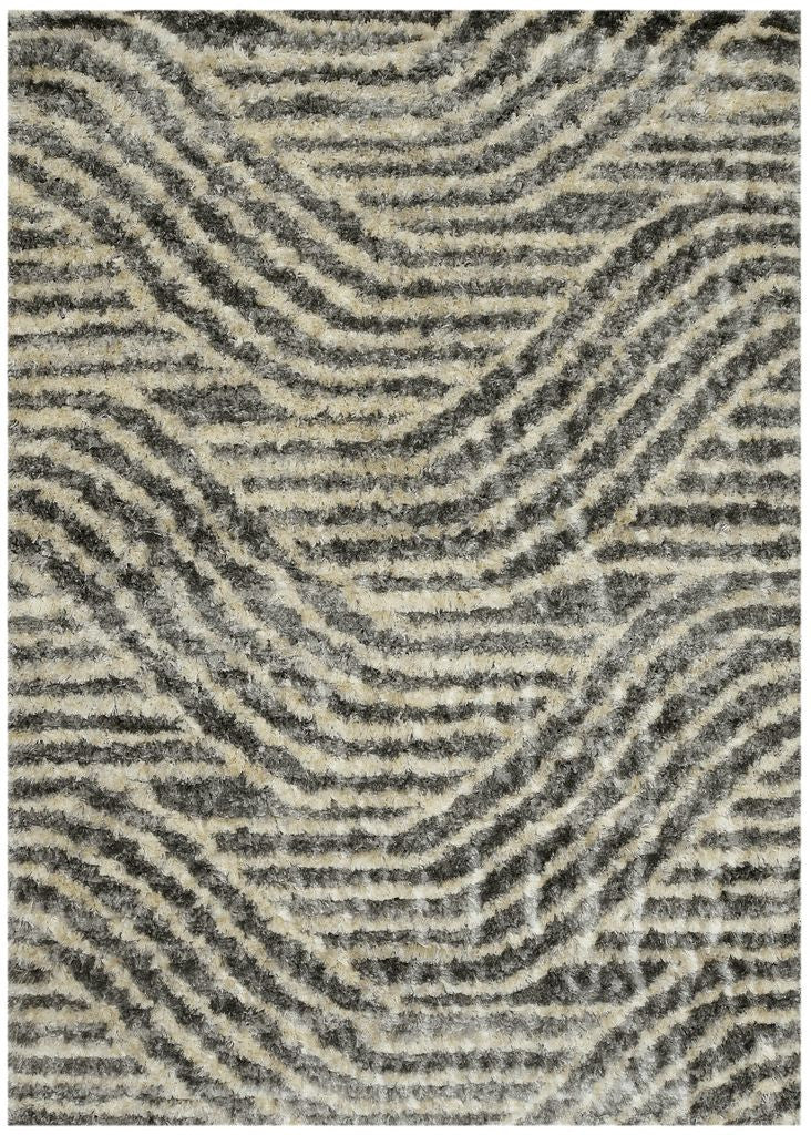 Kas Merino 6715 Charcoal Casual Machine Woven Rug
