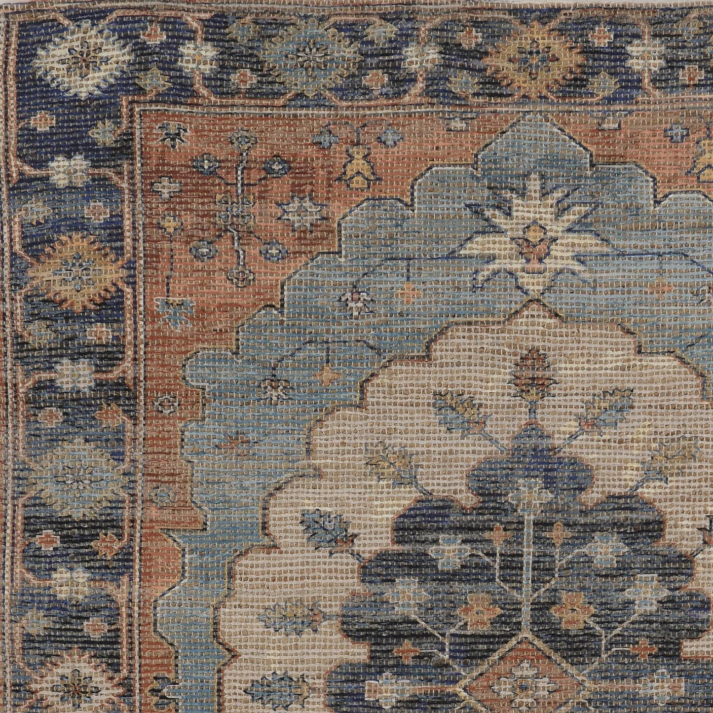 Kas Morris 2224 Blue Traditional Handwoven Rug