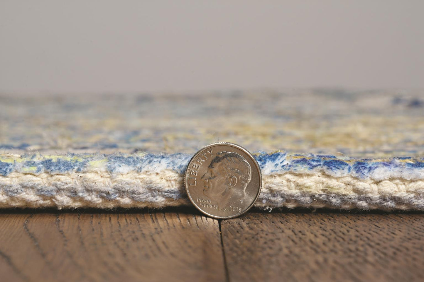 Kas Morris 2232 Blue Yellow Traditional Handwoven Rug