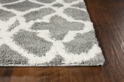 Kas Oasis 1653 Grey Ivory Casual Machine-Woven Rug