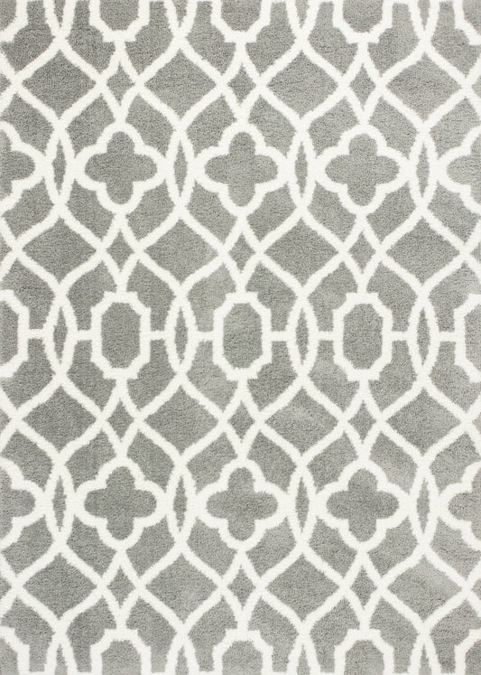 Kas Oasis 1653 Grey Ivory Casual Machine-Woven Rug