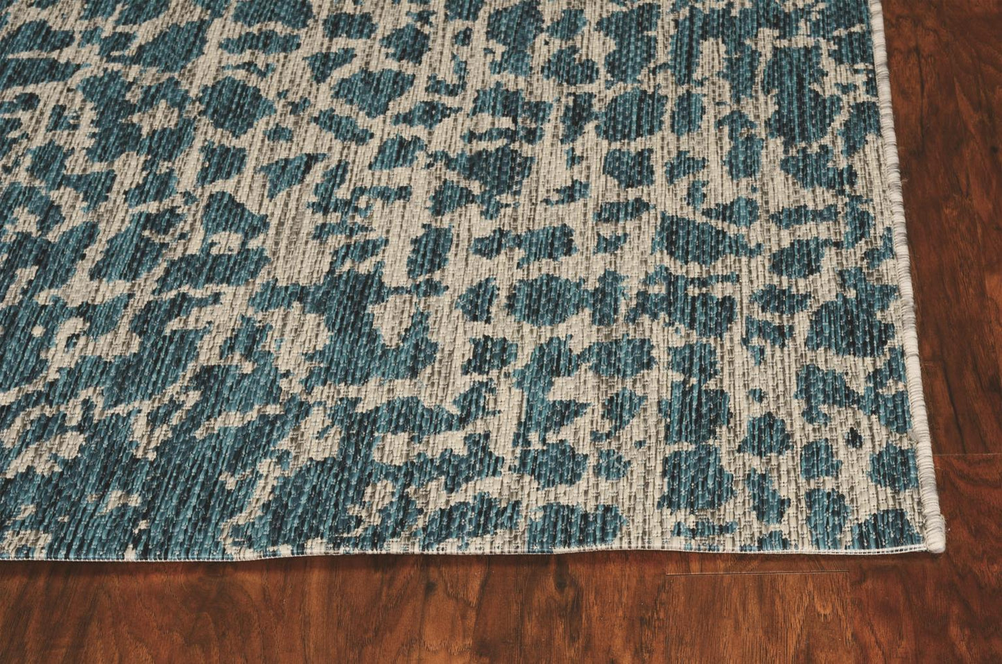 Kas Provo 5750 Teal Indoor/Outdoor Machine Woven Rug