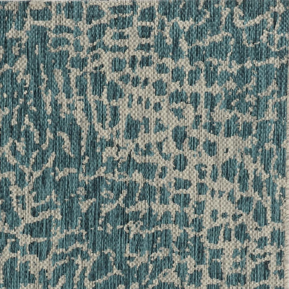 Kas Provo 5750 Teal Indoor/Outdoor Machine Woven Rug