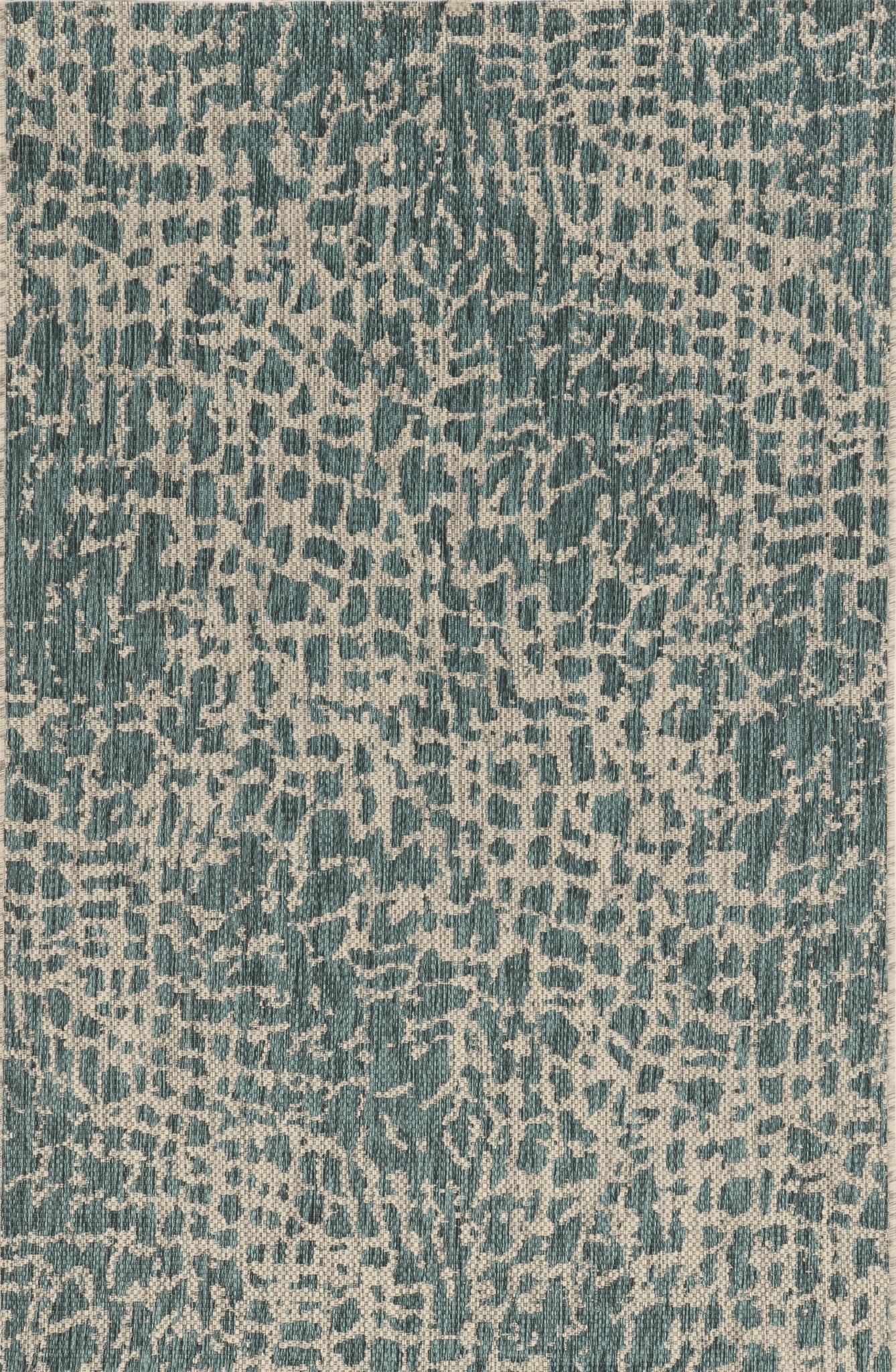 Kas Provo 5750 Teal Indoor/Outdoor Machine Woven Rug