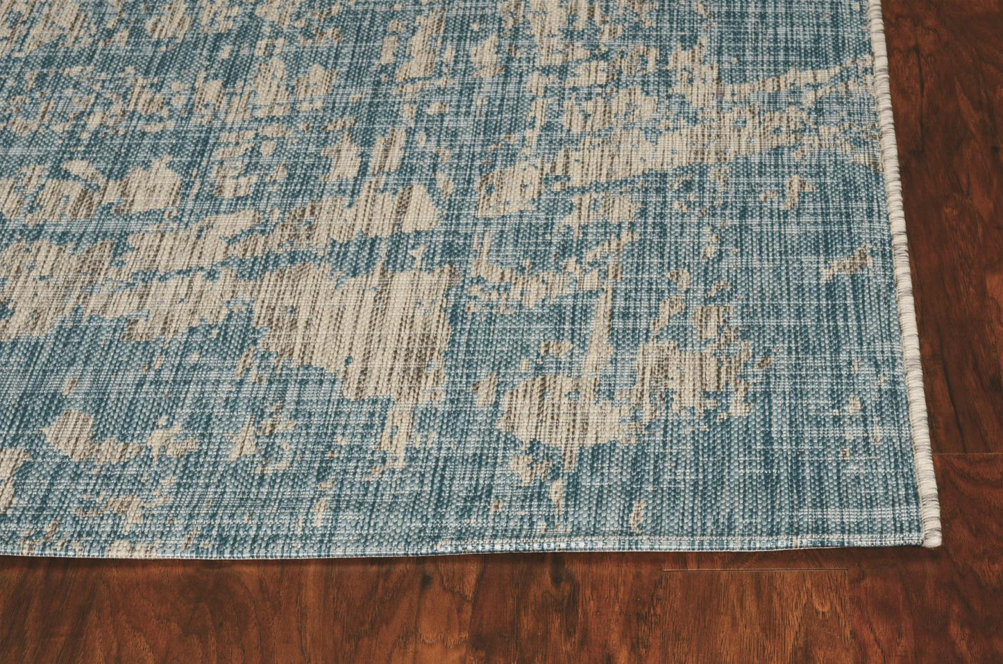 Kas Provo 5759 Teal Indoor/Outdoor Machine Woven Rug