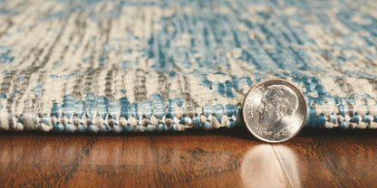 Kas Provo 5759 Teal Indoor/Outdoor Machine Woven Rug