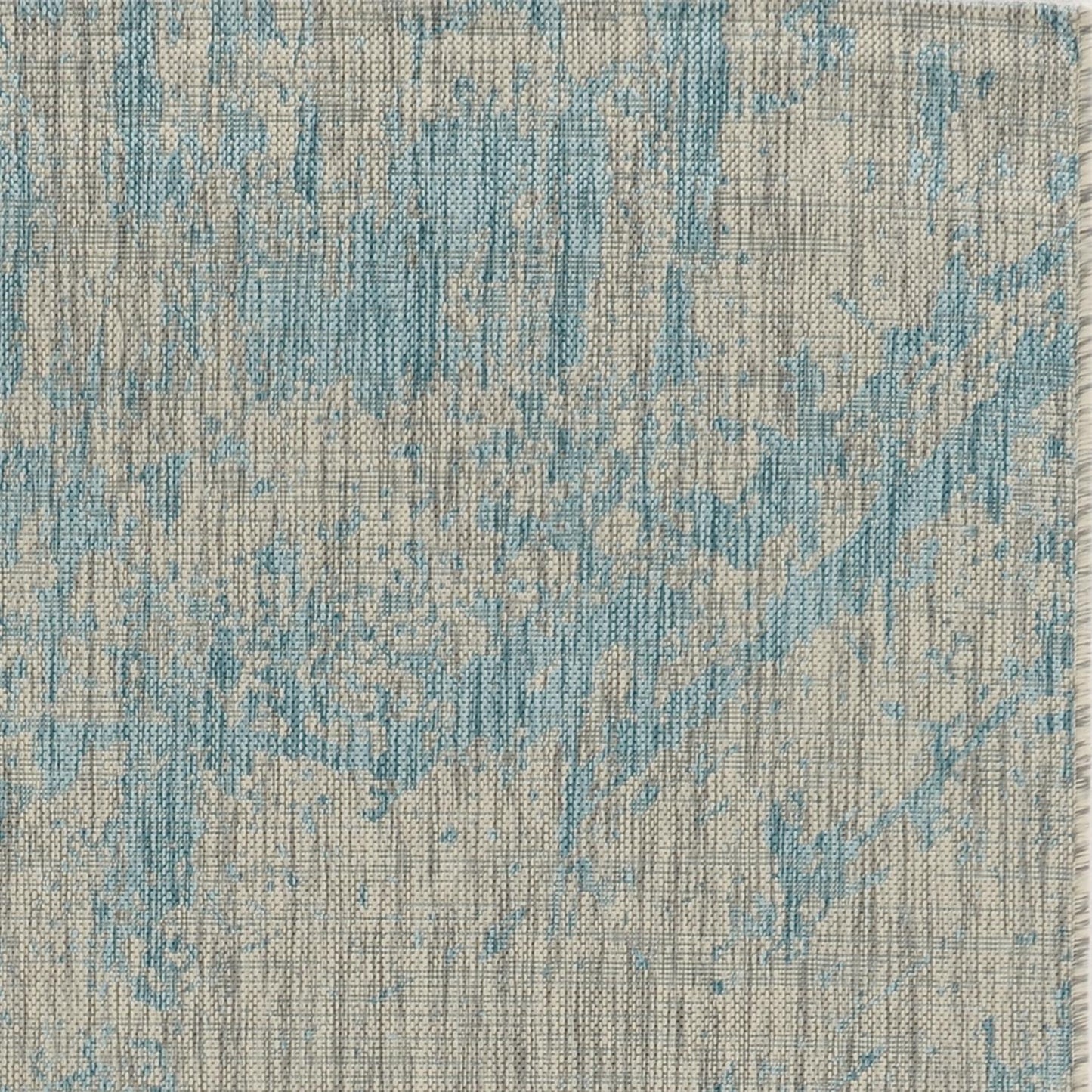 Kas Provo 5759 Teal Indoor/Outdoor Machine Woven Rug