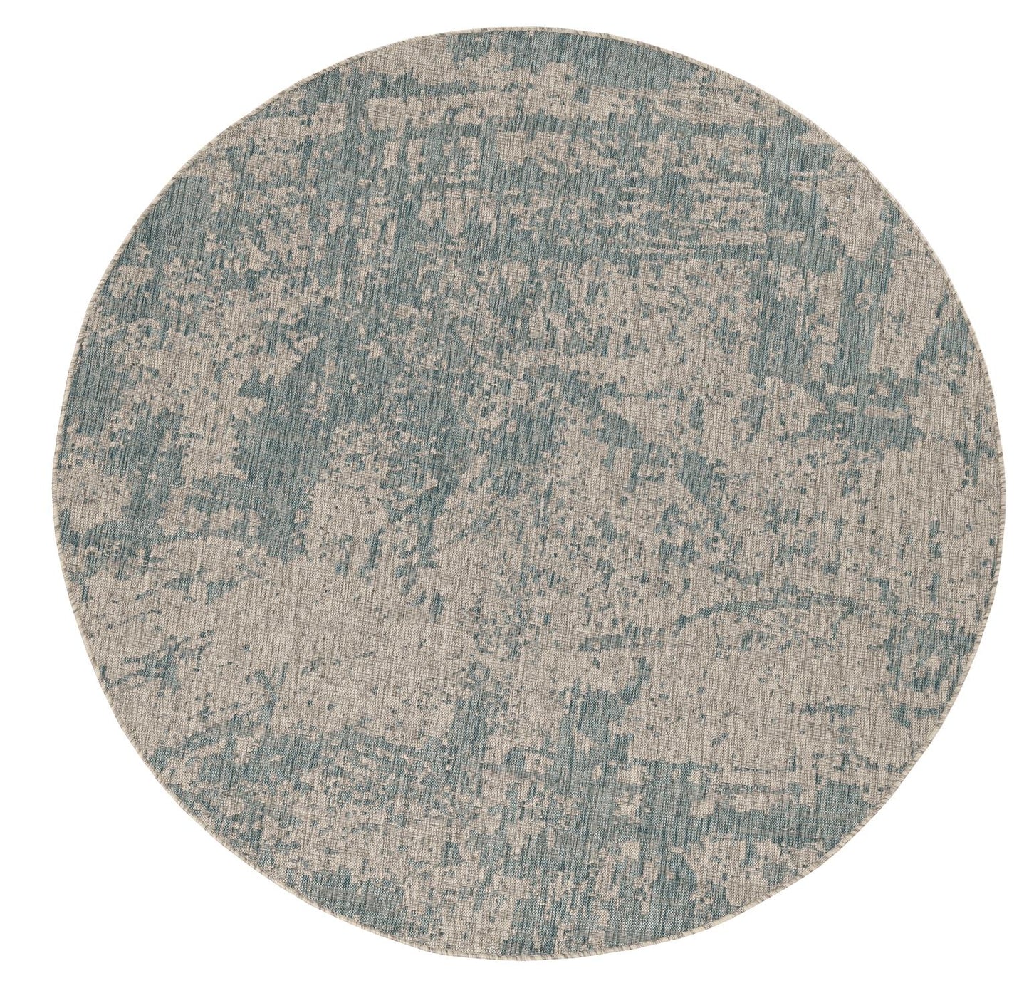 Kas Provo 5759 Teal Indoor/Outdoor Machine Woven Rug