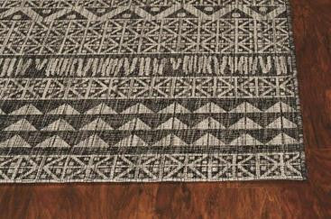 Kas Provo 5761 Charcoal Indoor/Outdoor Machine Woven Rug