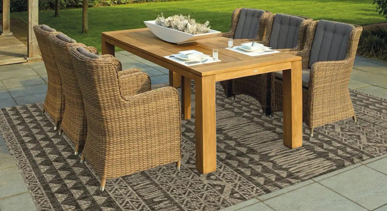 Kas Provo 5761 Charcoal Indoor/Outdoor Machine Woven Rug