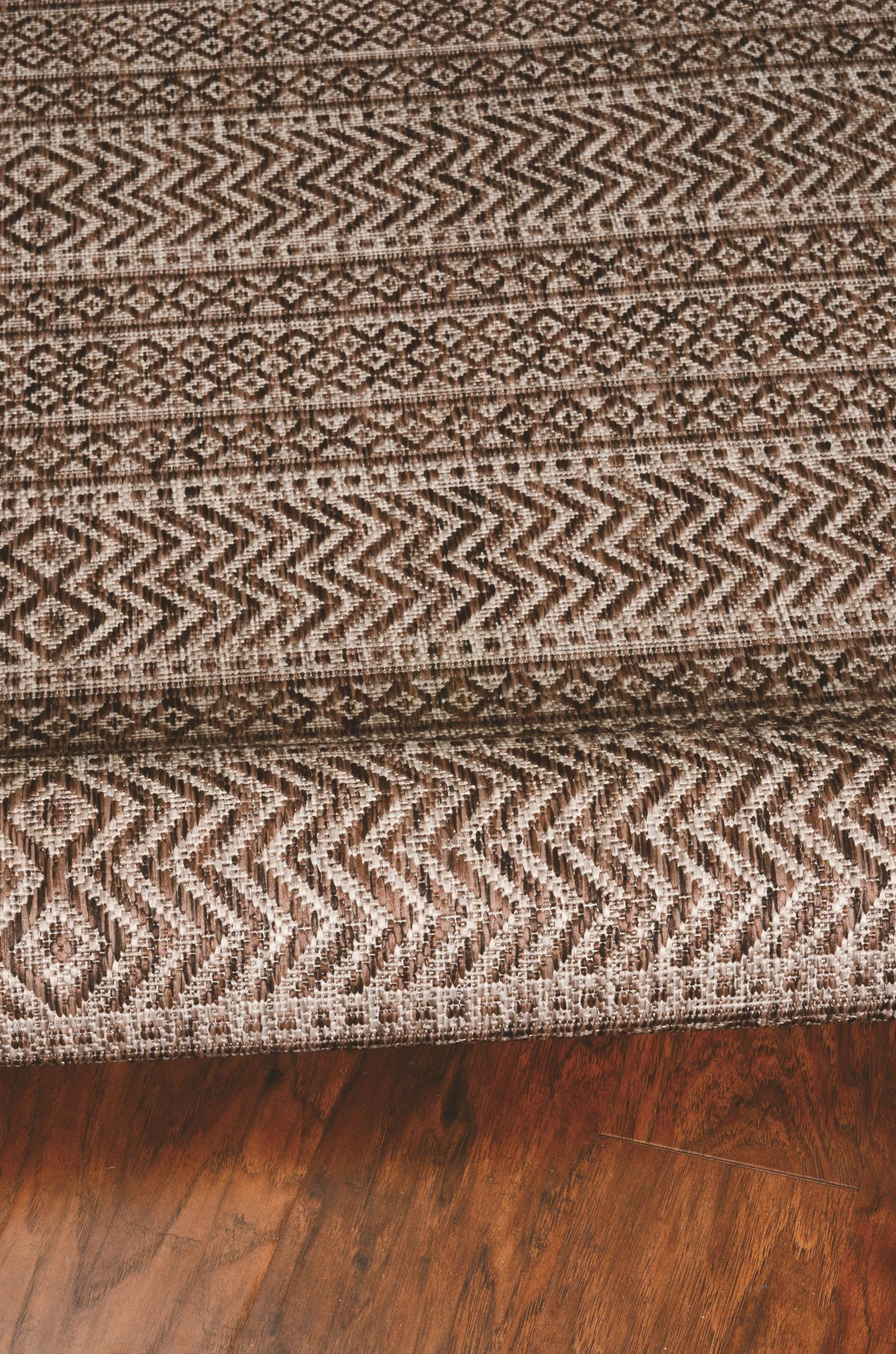Kas Provo 5762 Mocha Indoor/Outdoor Machine Woven Rug