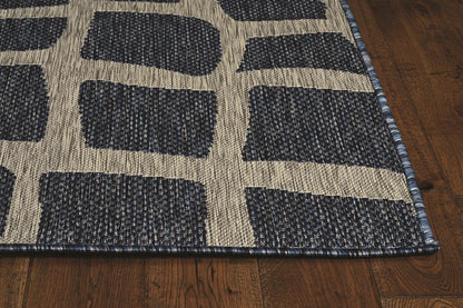 Kas Provo 5763 Blue Grey Indoor/Outdoor Machine Woven Rug