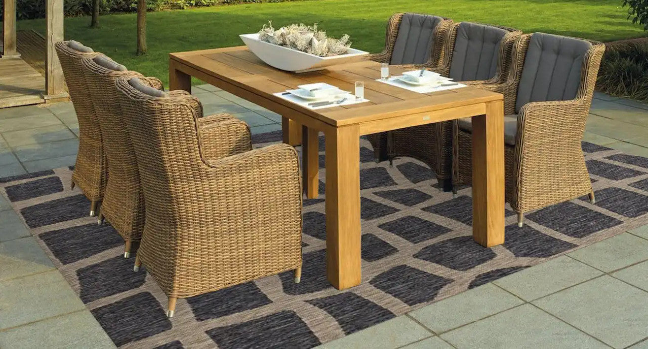 Kas Provo 5763 Blue Grey Indoor/Outdoor Machine Woven Rug