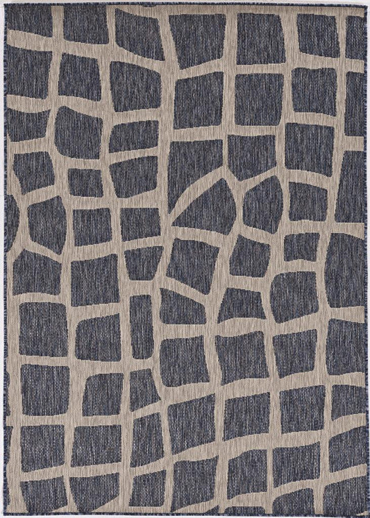 Kas Provo 5763 Blue Grey Indoor/Outdoor Machine Woven Rug