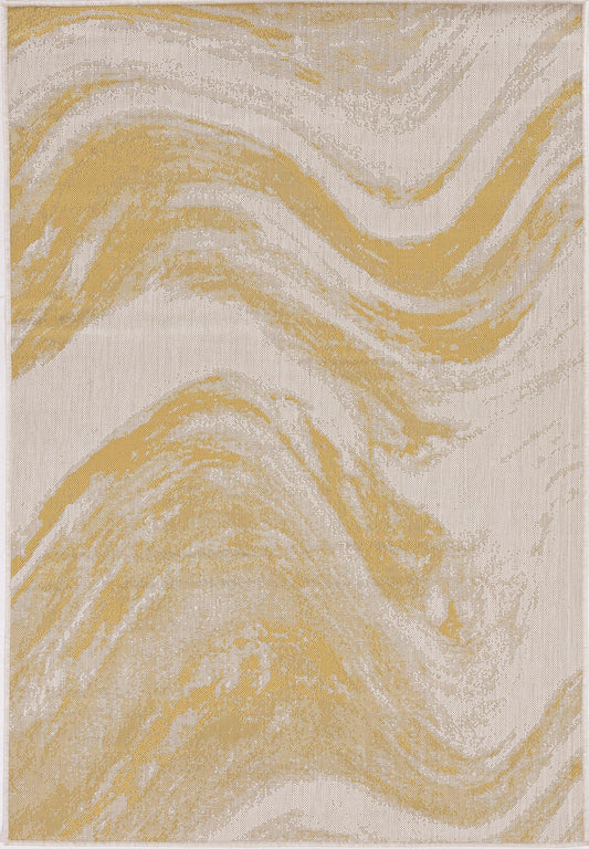 Kas Provo 5764 Ivory Gold Indoor/Outdoor Machine Woven Rug