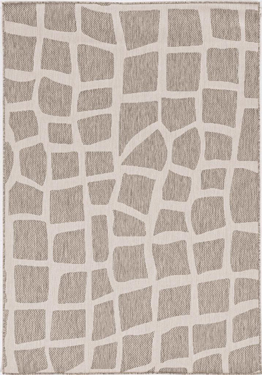 Kas Provo 5768 Ivory Grey Indoor/Outdoor Machine Woven Rug
