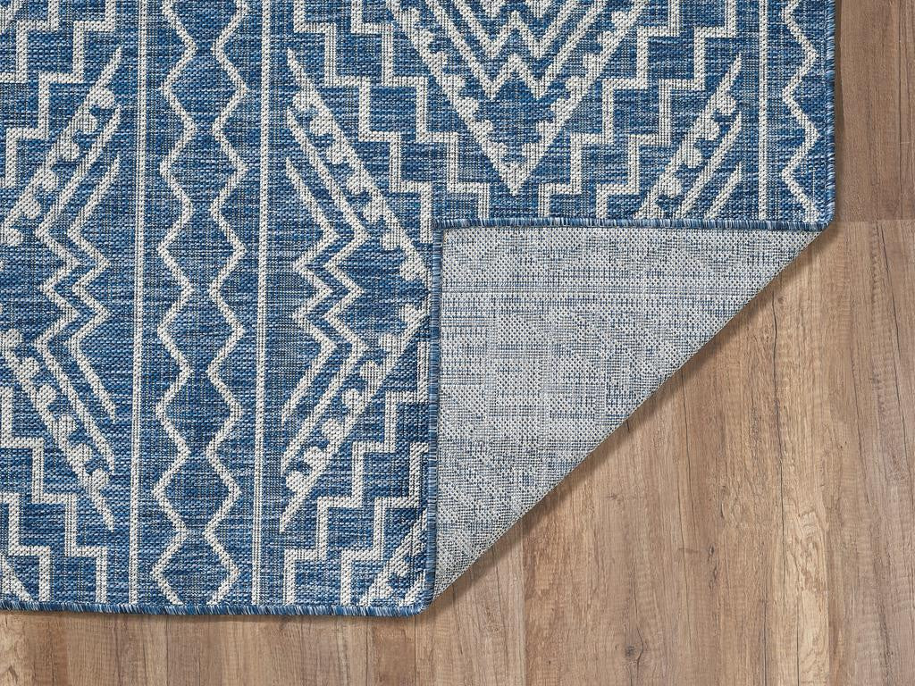 Kas Provo 5778 Blue Indoor/Outdoor Machine Woven Rug