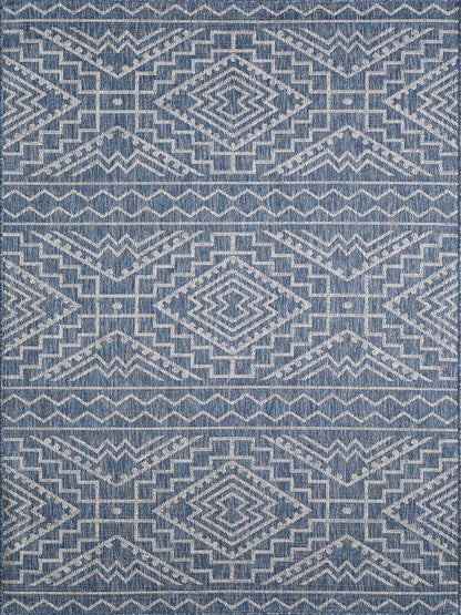 Kas Provo 5778 Blue Indoor/Outdoor Machine Woven Rug