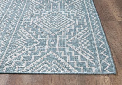 Kas Provo 5779 Aqua Indoor/Outdoor Machine Woven Rug
