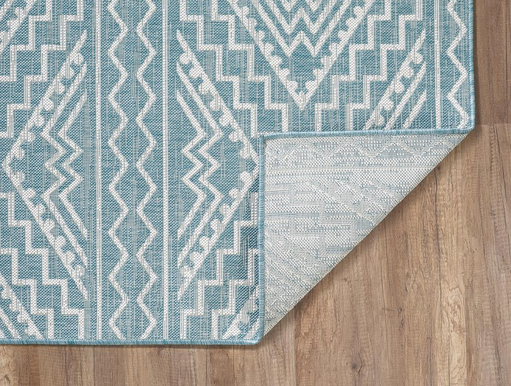 Kas Provo 5779 Aqua Indoor/Outdoor Machine Woven Rug