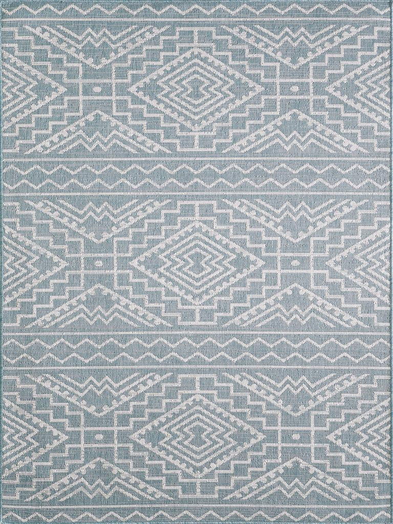 Kas Provo 5779 Aqua Indoor/Outdoor Machine Woven Rug