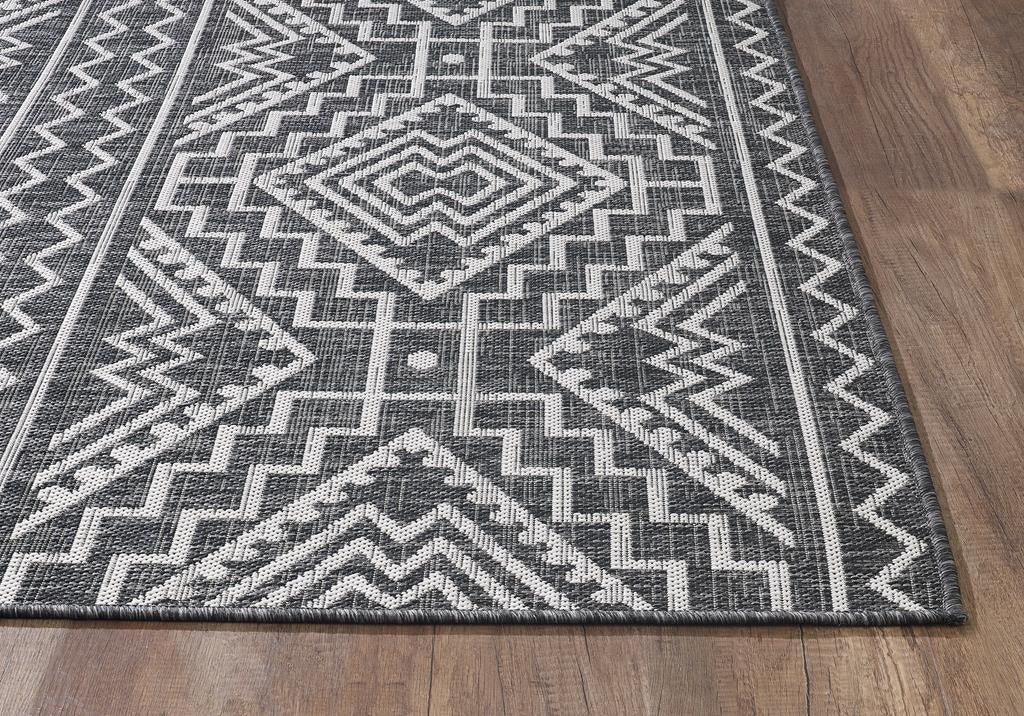 Kas Provo 5780 Black Indoor/Outdoor Machine Woven Rug