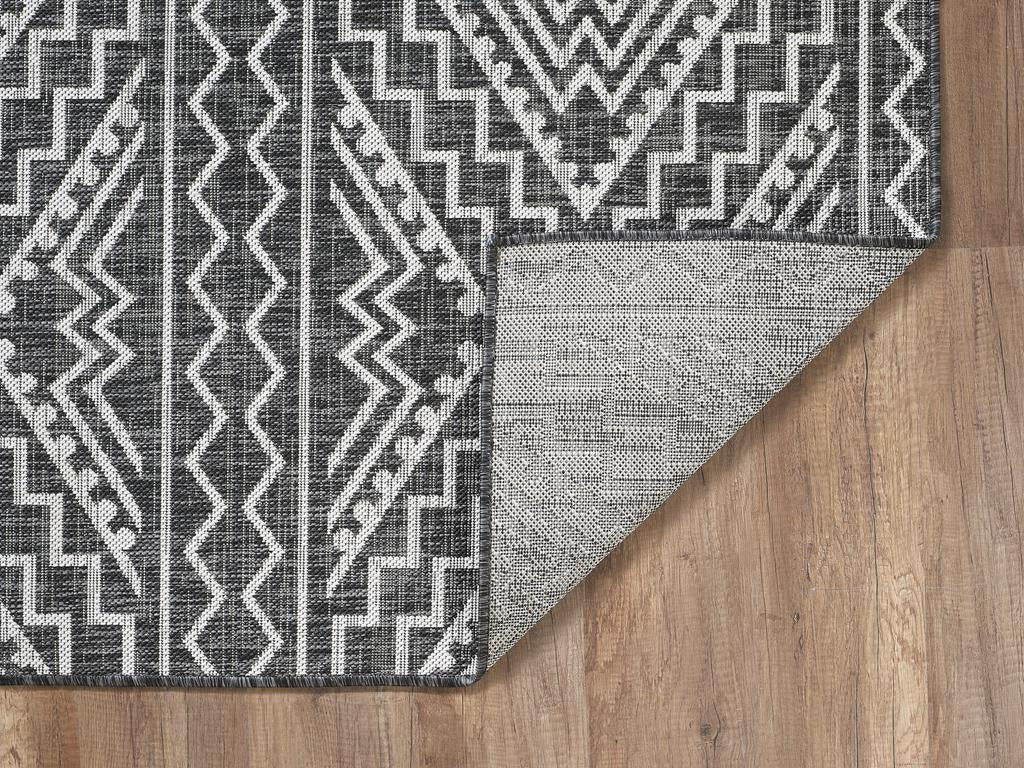 Kas Provo 5780 Black Indoor/Outdoor Machine Woven Rug