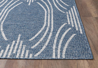 Kas Provo 5781 Blue Indoor/Outdoor Machine Woven Rug